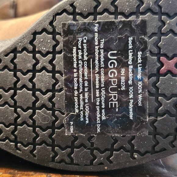 UGG Brown Wedge Booties Size 9 - Picture 4 of 6